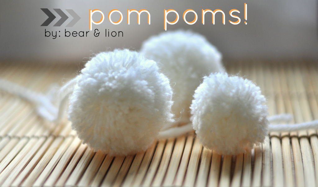 pom poms, diy pom poms, how to make pom poms