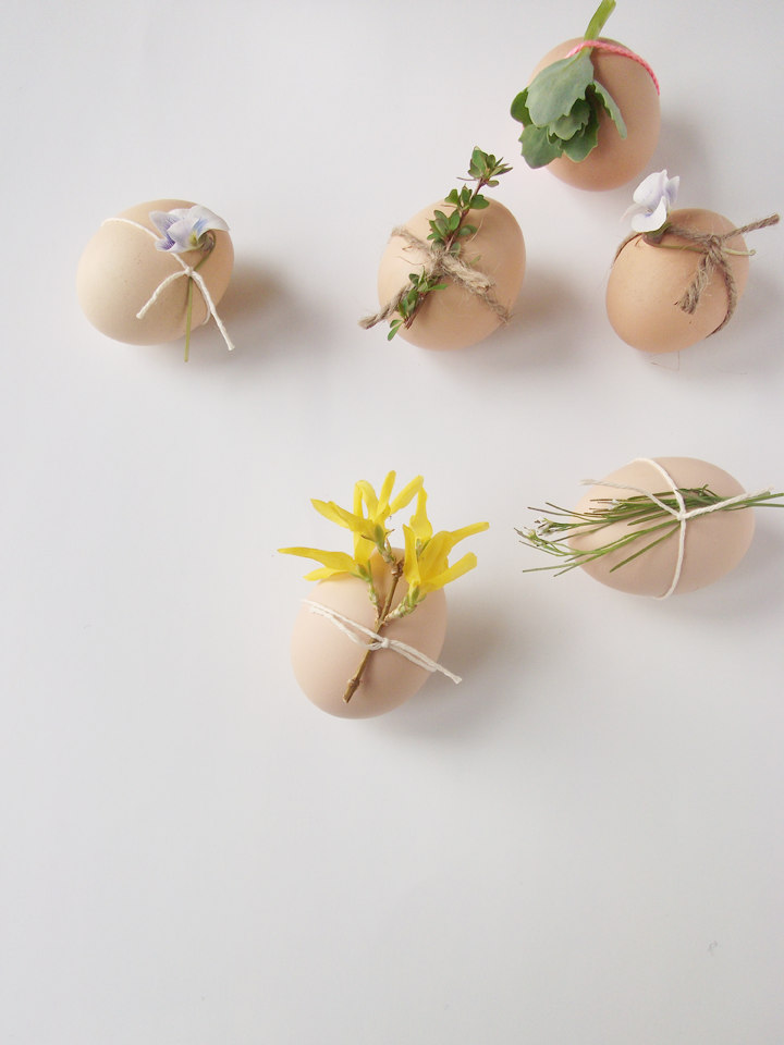 easter eggs, decorating eggs, flowers