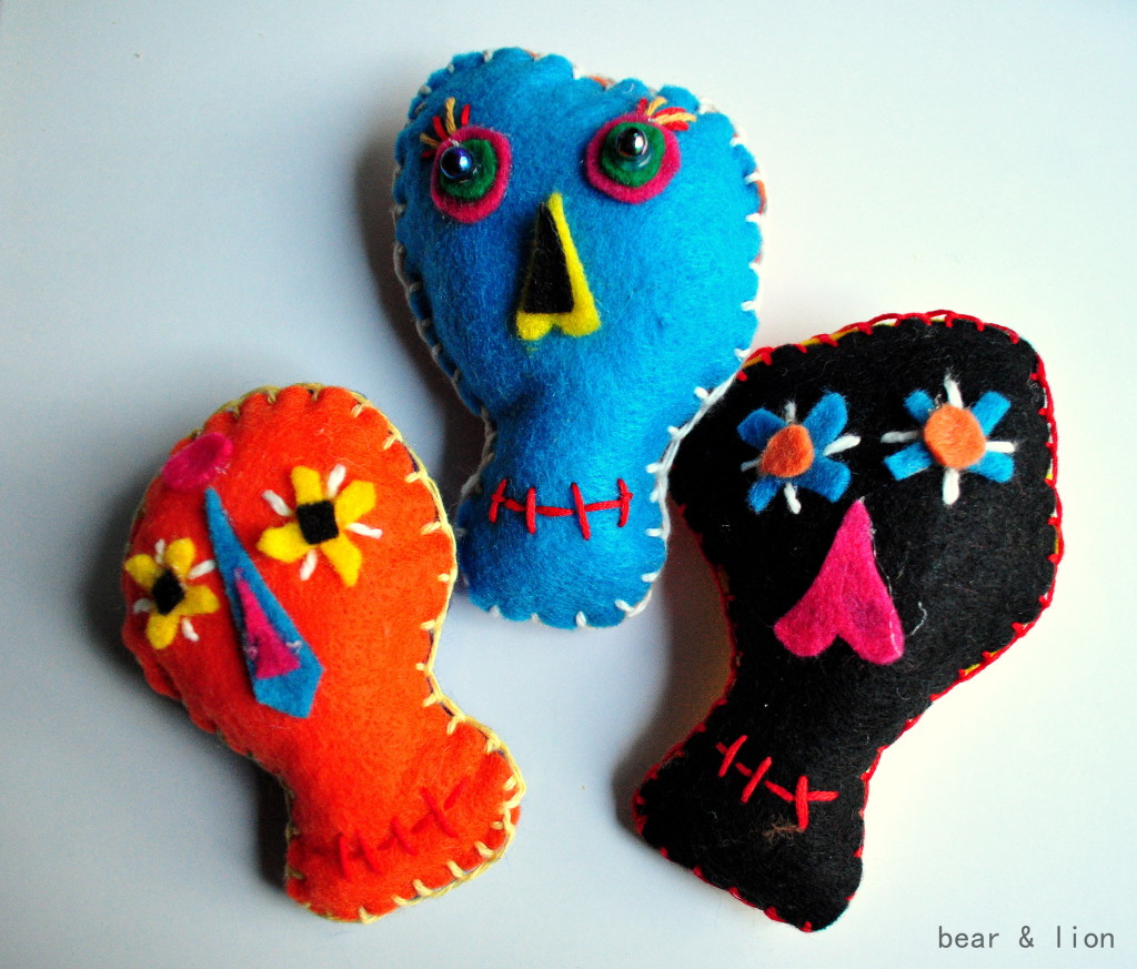 day of the dead felt craft.