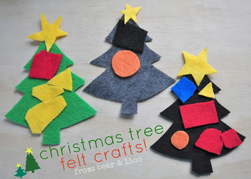 kids felt christmas tree crafts!