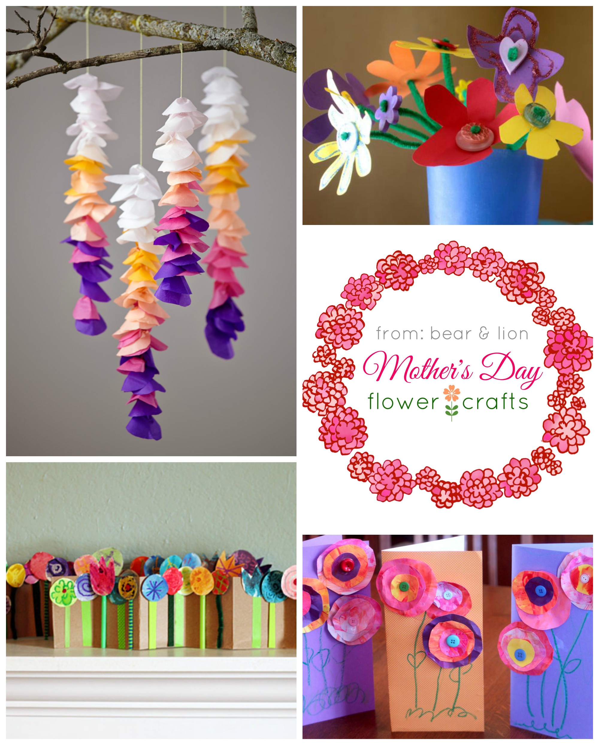 mother’s day flower crafts.
