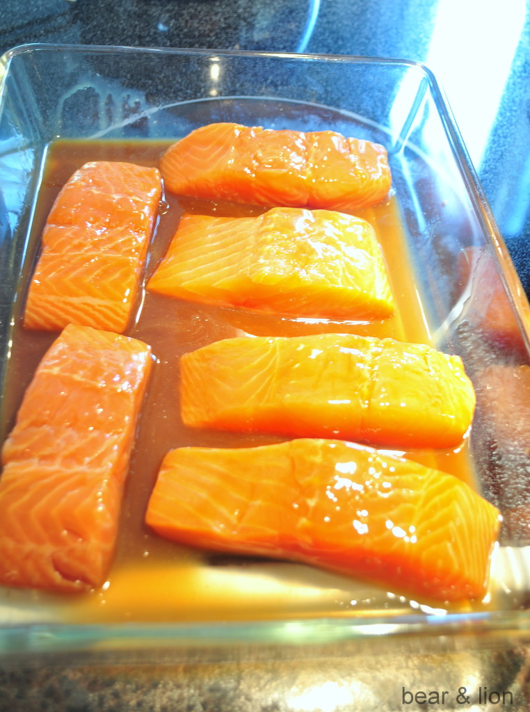 teriyaki salmon dinner.