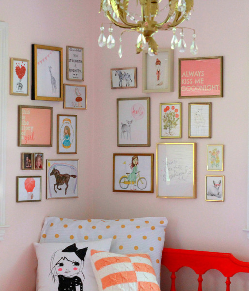 corner gallery wall: inspirations